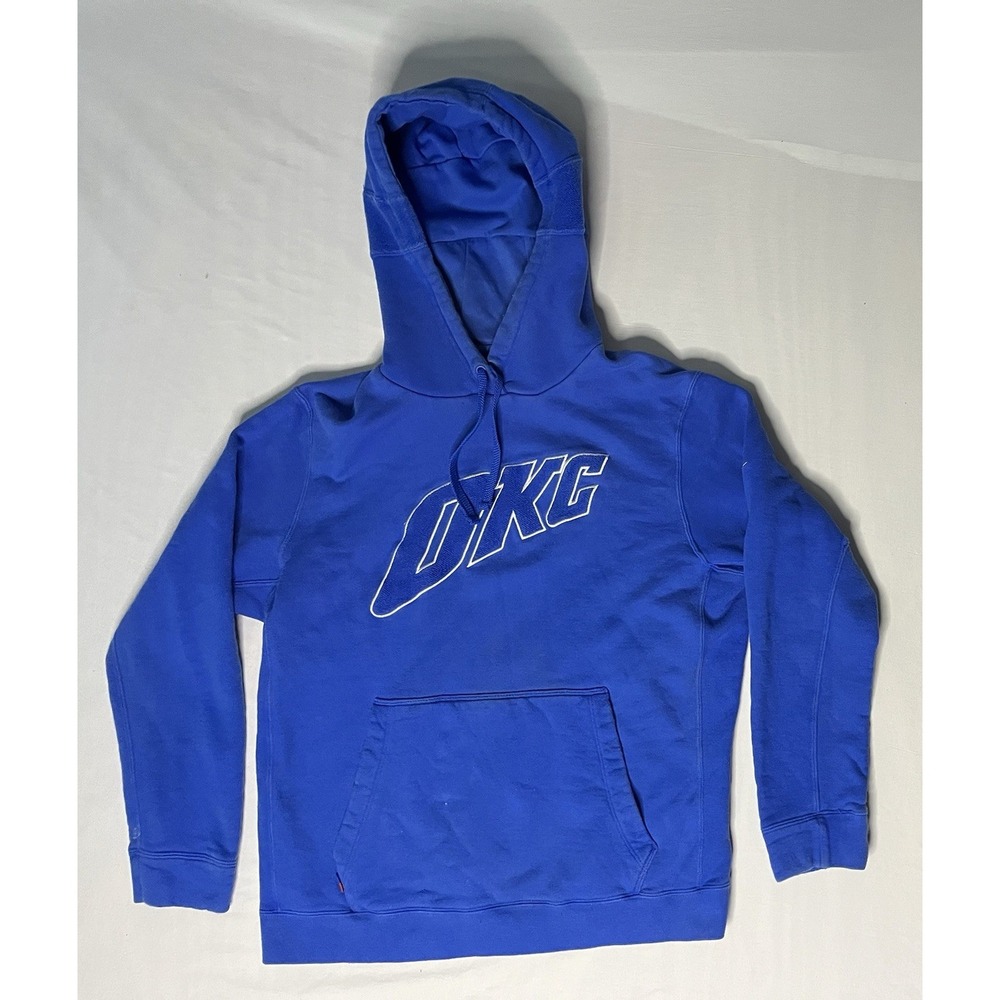 Nike NBA Oklahoma City Thunder Courside Hoodie Men's Latge Blue Pullover AT5738